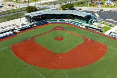 Aerial view of Travis Major Field.