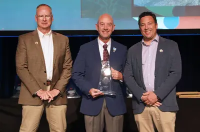 Gary Miller receives James D Donovan award from APPA.