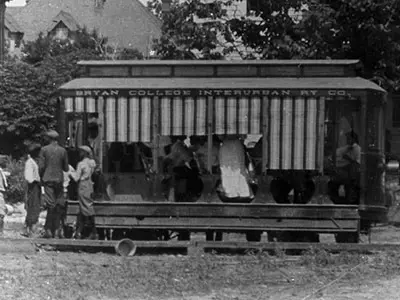 Bryan-College Interurban railway in early 1900s.