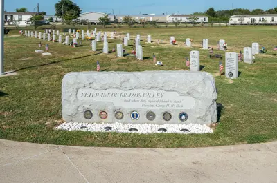 Bryan City Cemetery Annex Veterans Section.